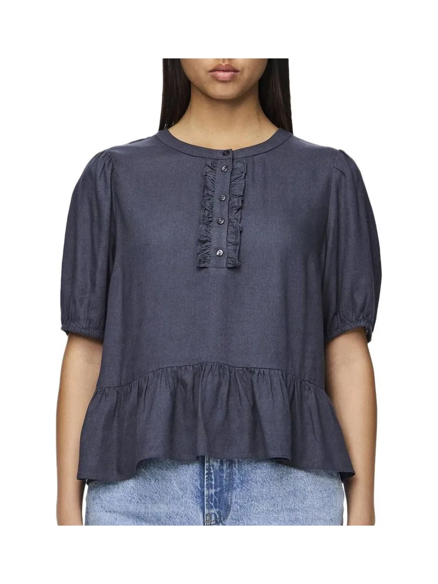 Blouse Marine Femme Pieces Pia 2/4 3