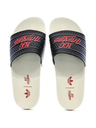 Claquettes Noires/Blanches Homme Adidas 100t Adilette 3