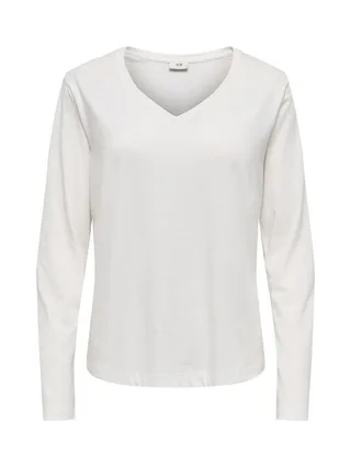 T-Shirt Manches Longues Blanc Femme JDY Rex 1