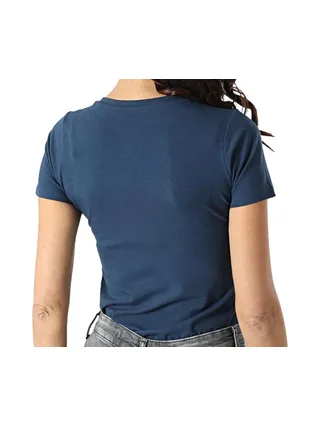 T-Shirt Marine Femme Pepe jeans New Virginia 1 2