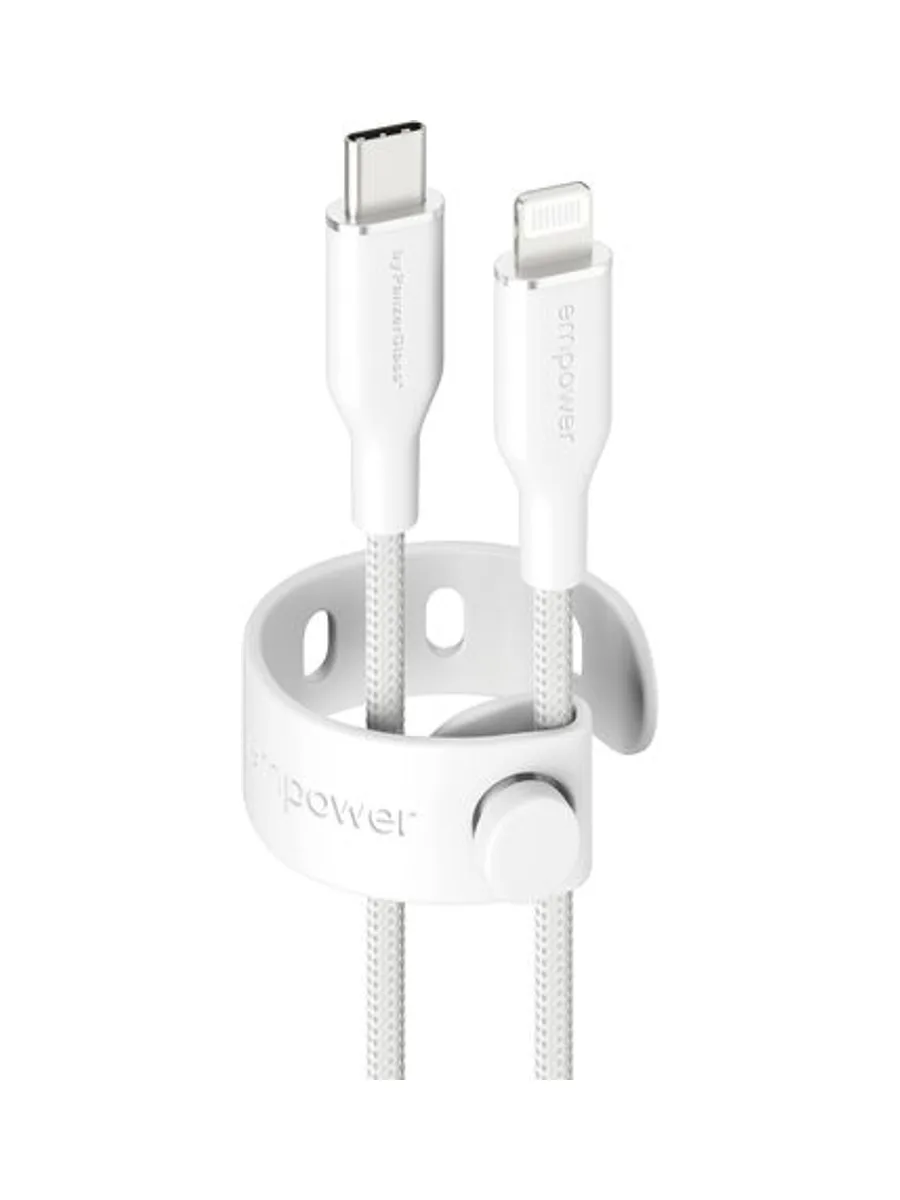 PanzerGlass empower™ by ® Racing 60W USB-C to Lightning Cable | USB 2.0 | 1.2M | Silver White USB cable 1