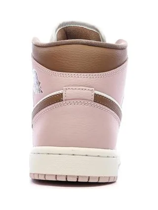 Air Jordan 1 Mid Rose Femme Nike 3