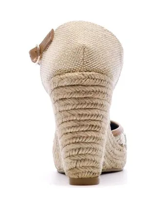 Sandales Compensées Marron/Fleurs Femme Beppi 3