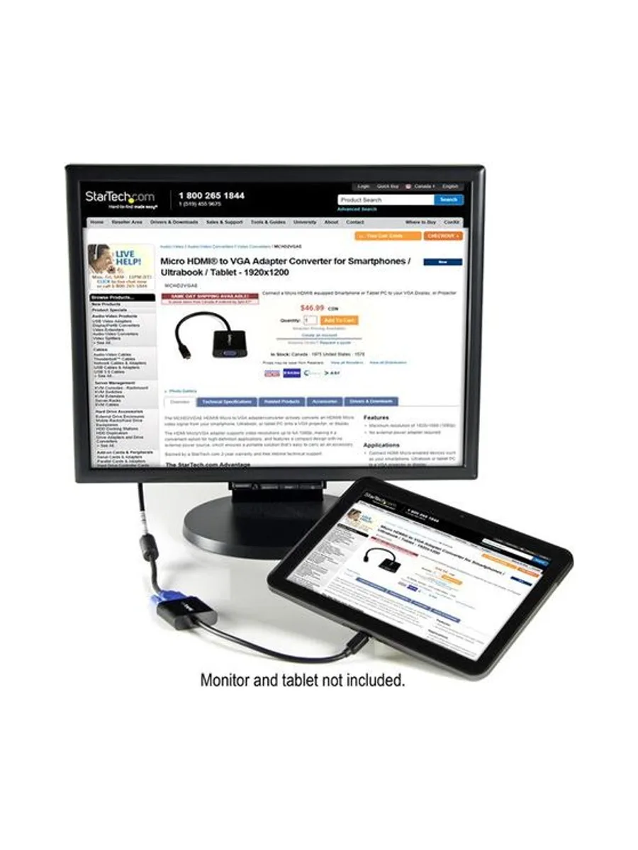 HDMI to VGA Adapter Smartphones/Tablet 5