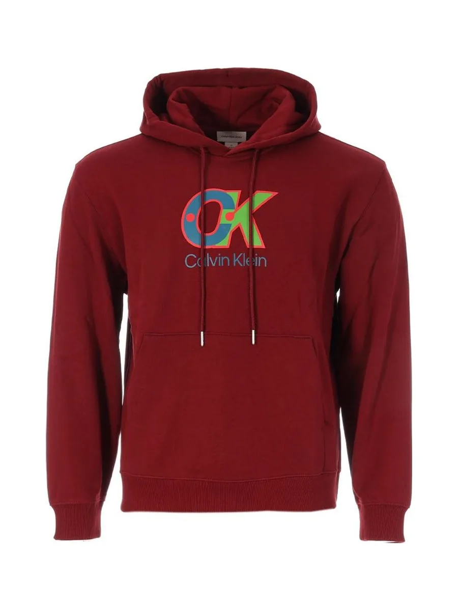Sweat Bordeaux Homme Calvin Klein Jeans Terrys 2