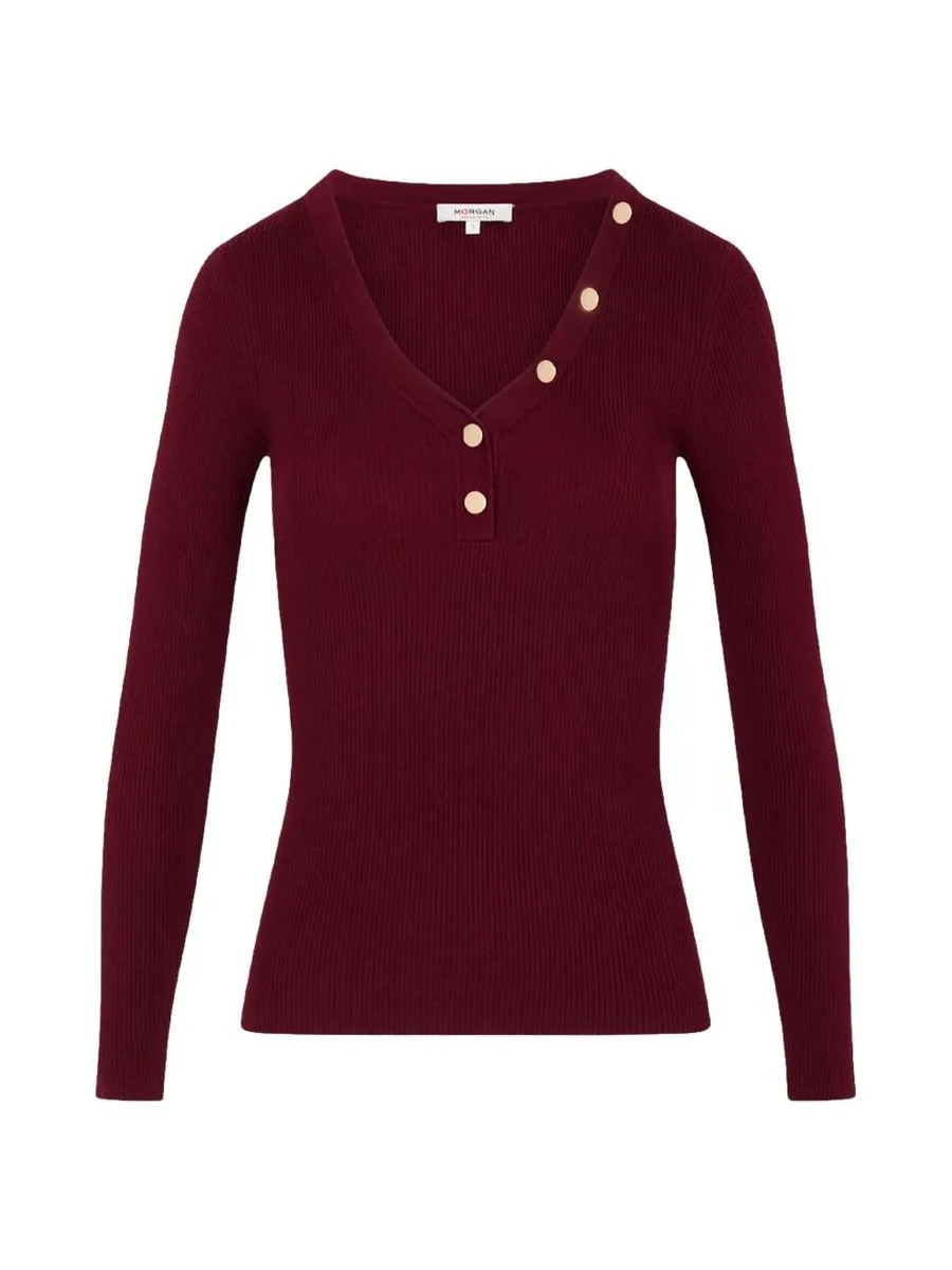 Pull Bordeaux Femme Morgan MBANBIN 4