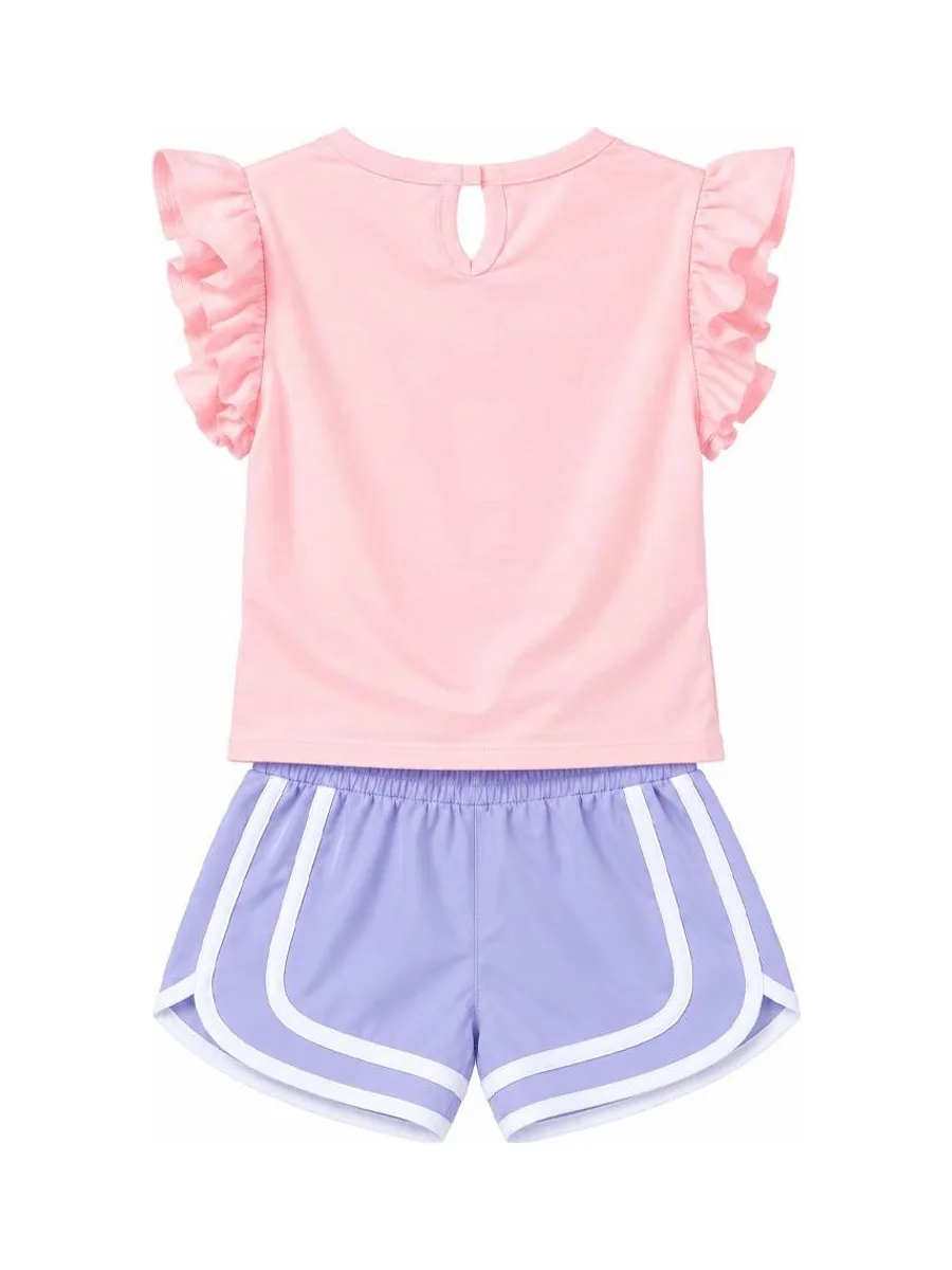 Ensemble Rose/Mauve Fille Champion C414ST888 3