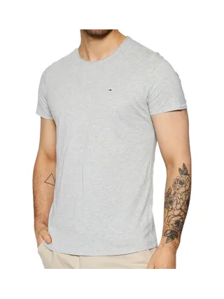 T-shirt Gris Homme Tommy Jeans Slim Jaspe 1