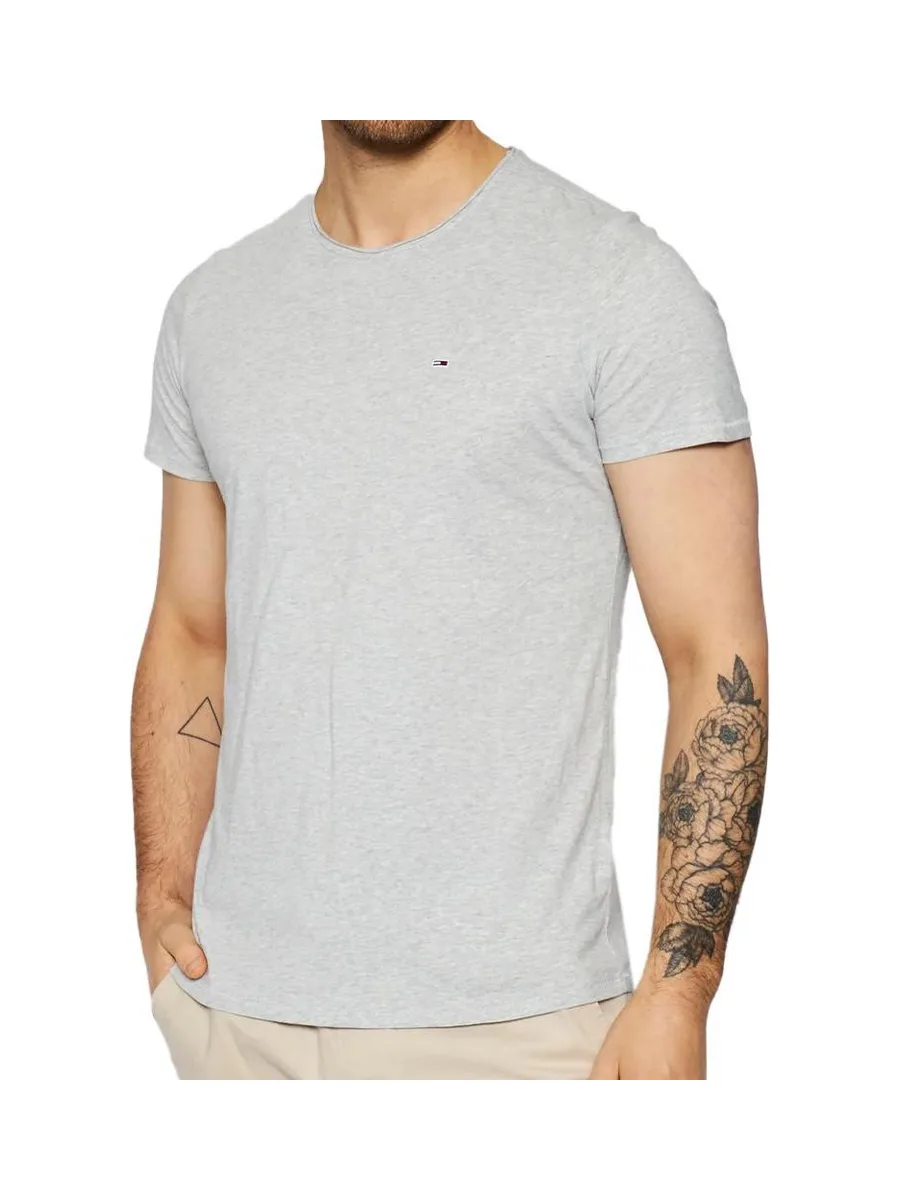 T-shirt Gris Homme Tommy Jeans Slim Jaspe 2