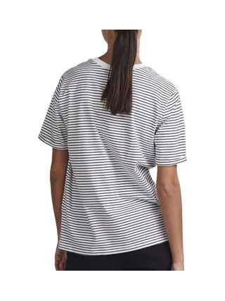 T-shirt Blanc à rayures Femme Pieces Ria 2