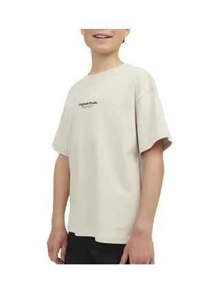 T-shirt Beige Garçon Jack & Jones Vesterbro 12242827 1