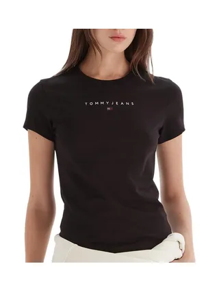 T-Shirt Noir Femme Tommy Hilfiger DW0DW21550 1