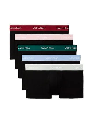 X5 Boxers Noir Homme Calvin Klein Jeans Low Rise Trunk 1