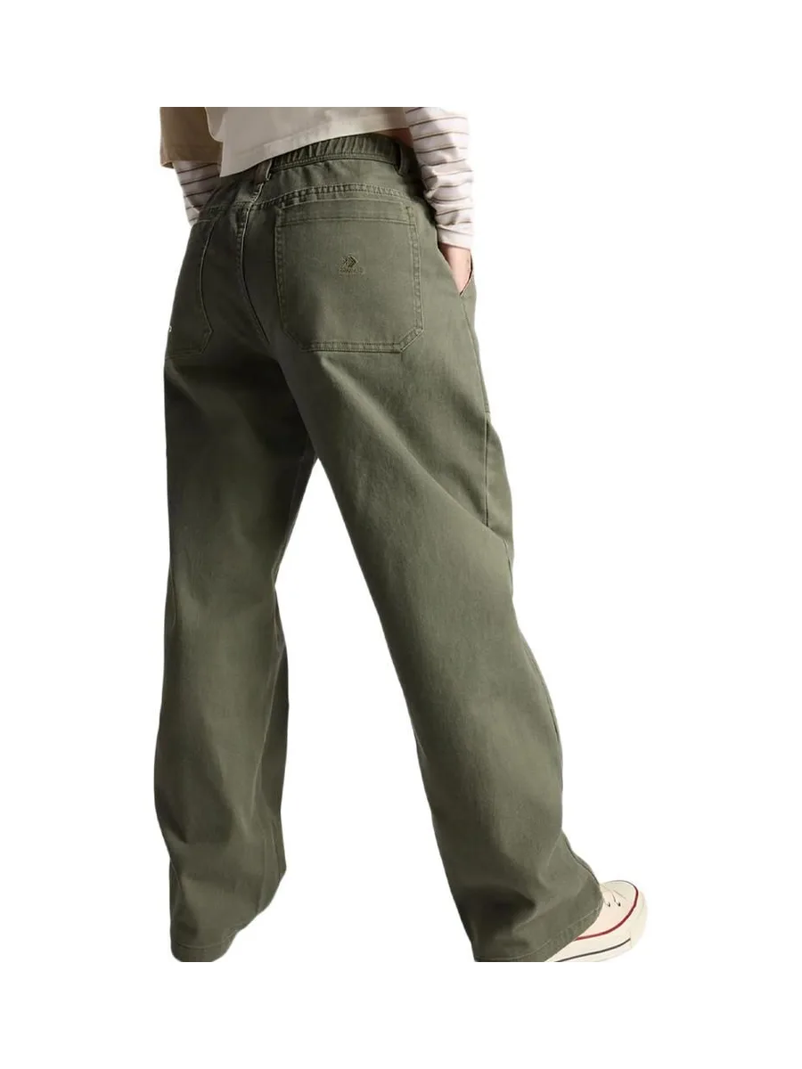 Pantalon Baggy Kaki Femme Converse Harbor Utility 3
