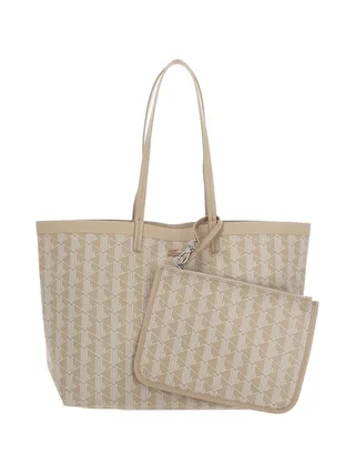Sac Cabas Beige Clair Femme Lacoste Zely 1