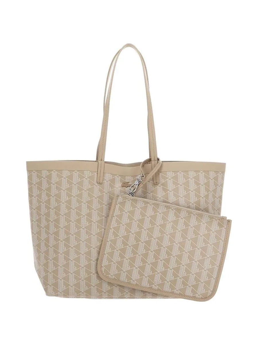 Sac Cabas Beige Clair Femme Lacoste Zely 2