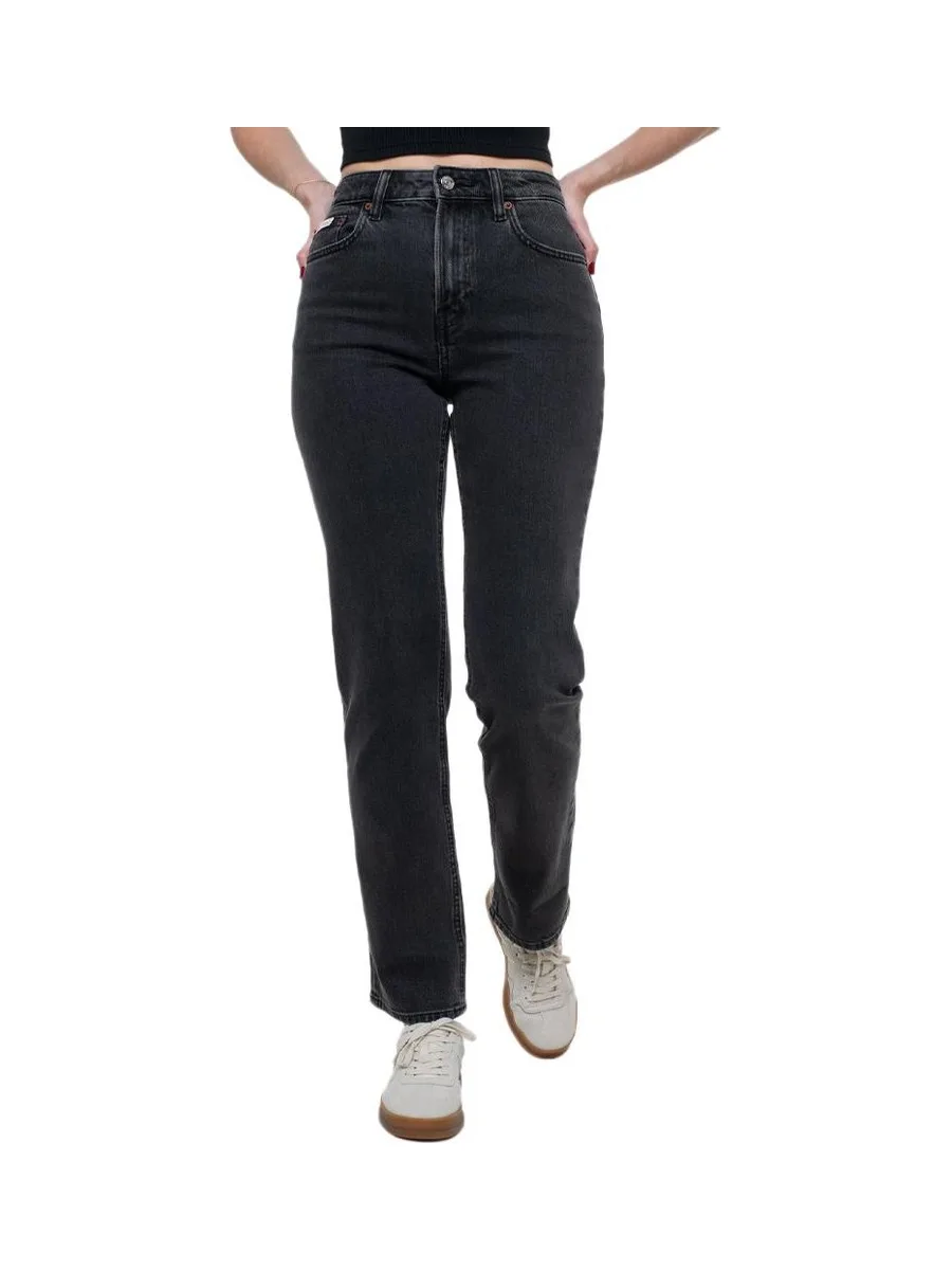 Jean Droit Noir Femme Calvin Klein Jeans LV047B909G 2