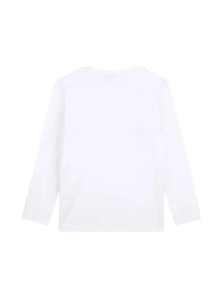 T-Shirt Manches Longues Blanc Garçon Hugo Boss J52702 2
