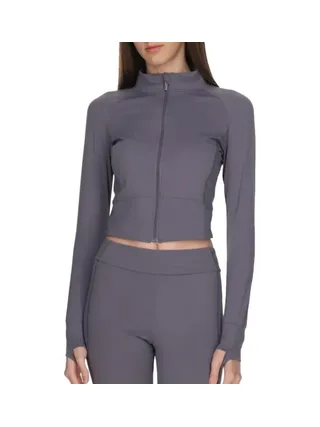 Veste de yoga Grise Femme Soul Studio Basic 1