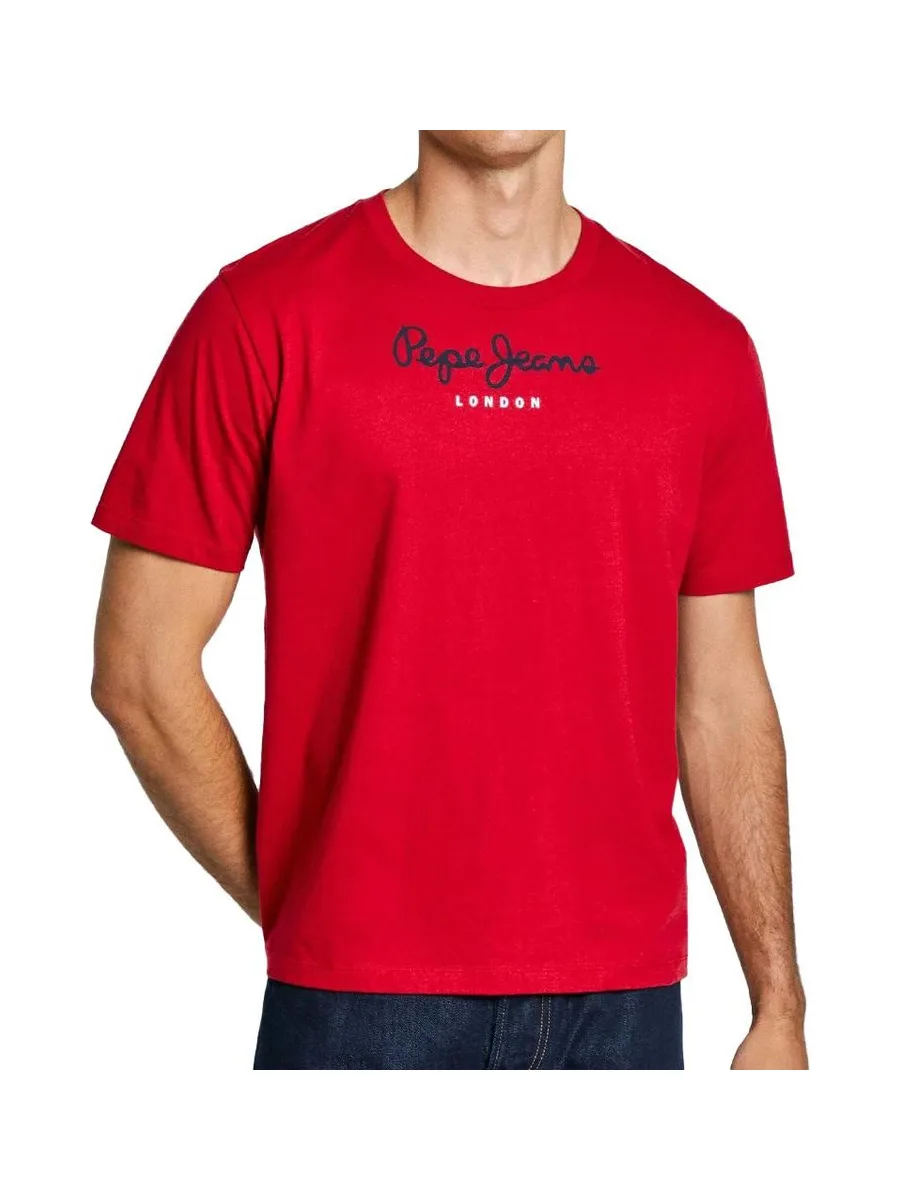 T-shirt Rouge Homme Pepe jeans Eggo SEB 2