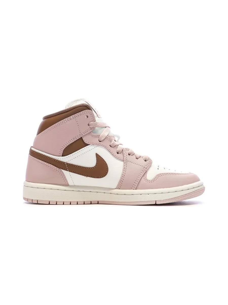 Air Jordan 1 Mid Rose Femme Nike 2