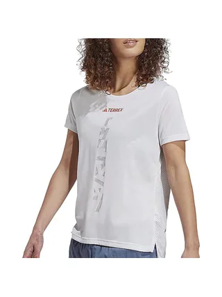 T-Shirt Blanc Femme Adidas Agr 1