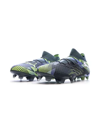 Chaussures de Foot Marines/Vertes Homme Puma Future 7 Ultimate FG/AG 6