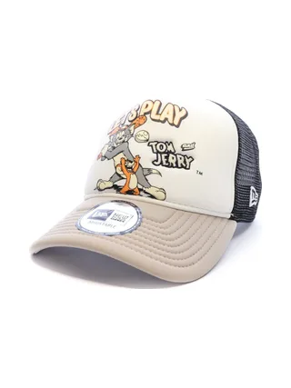 Casquette Grise Homme New Era Tom And Jerry Trucker Tomjer 1