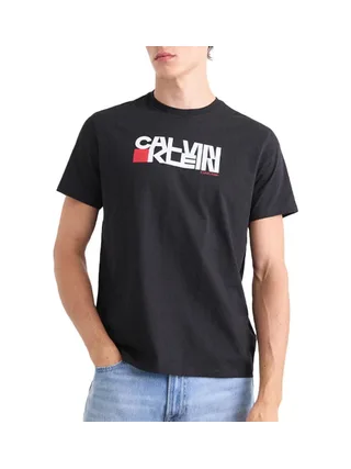 T-Shirt Noir/Rouge Homme Calvin Klein Jeans LV04RD814G 1