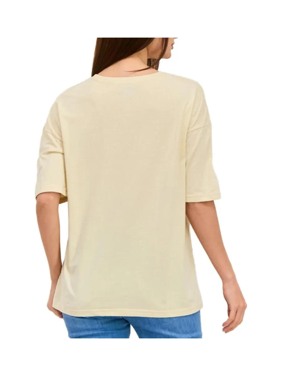 T-Shirt Beige Femme Disney Sitting Slouch 3