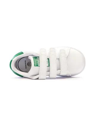 Baskets Blanches/Vertes Garçon/Fille Adidas Stan Smith 4