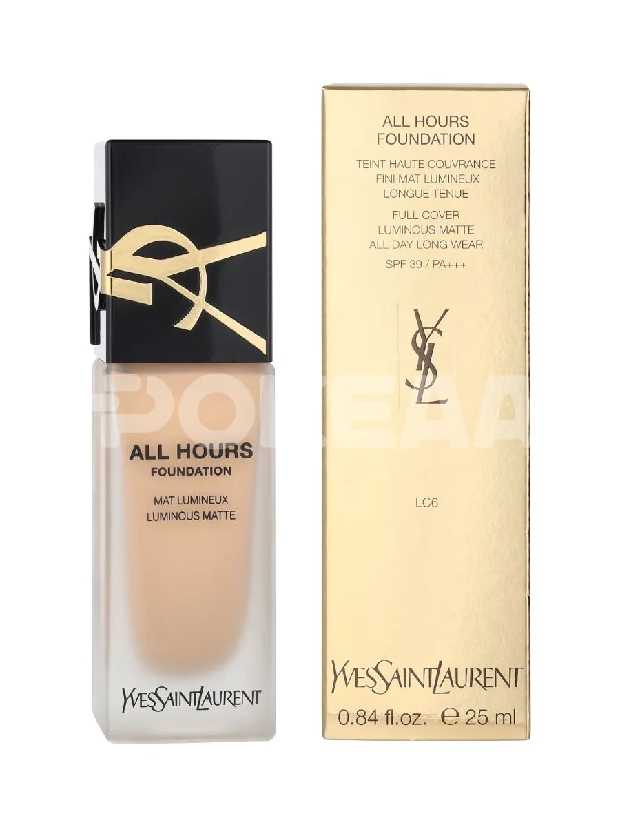 YSL All Hours Luminous Matte Foundation 25ml - LC6 1