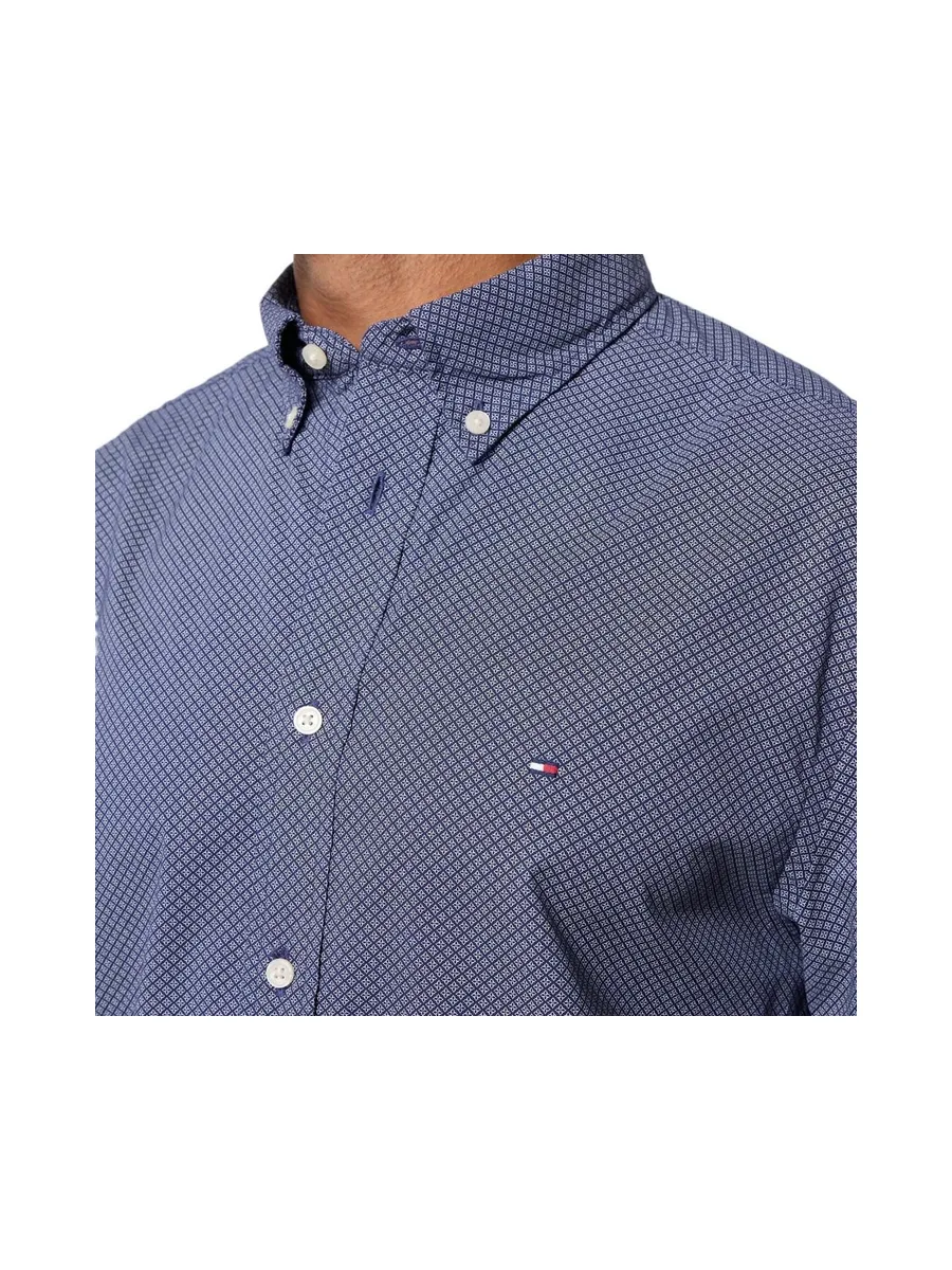 Chemise Marine Homme Tommy Hilfiger Flex Popline 4