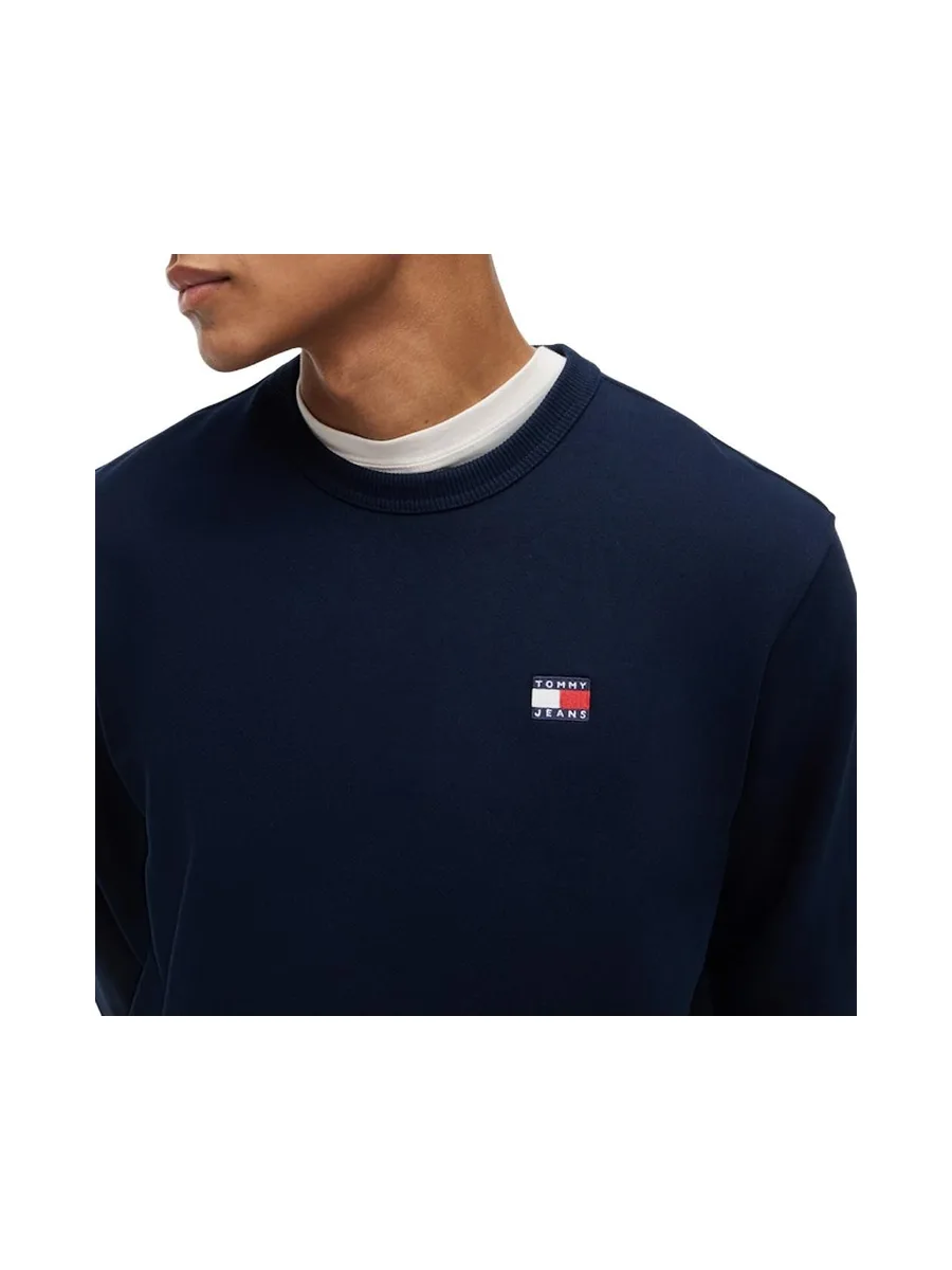Sweat Marine Homme Tommy Hilfiger Badge Crewss 3