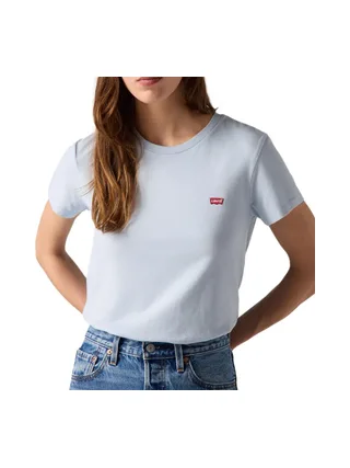 T-Shirt Bleu Clair Femme Levi's Perfect 1