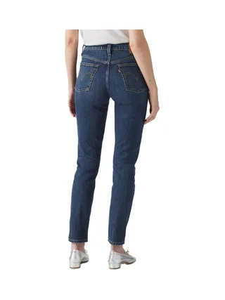 Jeans 501 Bleu Foncé Femme Levi's 501 Indigo Worn 2
