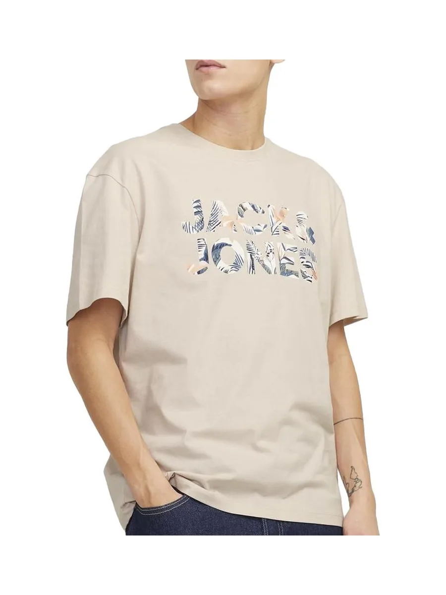T-Shirt Beige Homme Jack & Jones Bryan 2