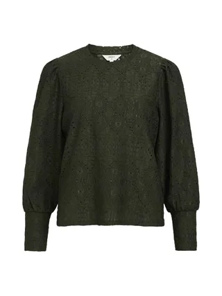 Blouse Dentelle Kaki Femme Vero Moda Dora 3