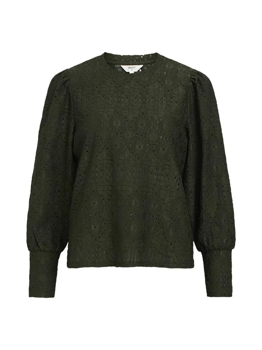Blouse Dentelle Kaki Femme Vero Moda Dora 4