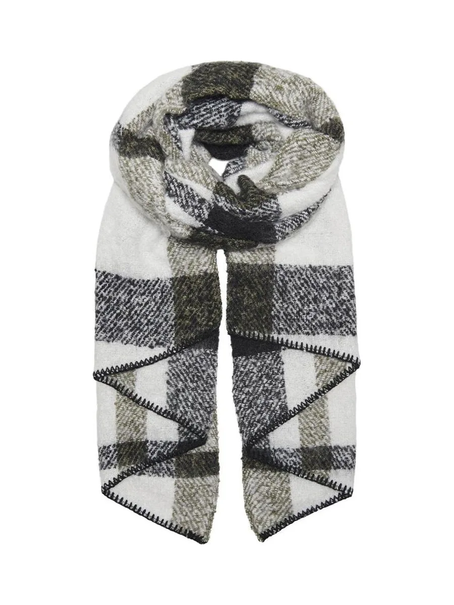 Écharpe Noire/Kaki à Motifs Femme Only Lima 2