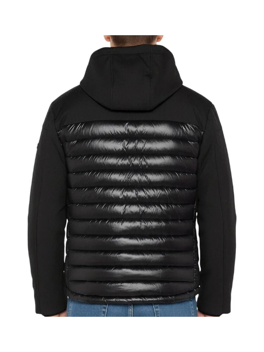 Doudoune Noire Homme Schott 4