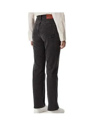 Jean Noir délavé Femme Calvin Klein Jeans Straight 2