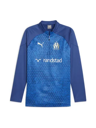 OM Sweat 1/2 zip Bleu Homme Puma 2023/2024 1