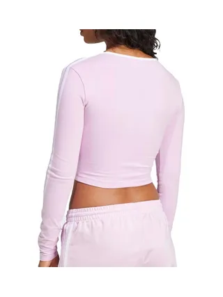 T-Shirt Rose Femme Adidas 3s Crop 2