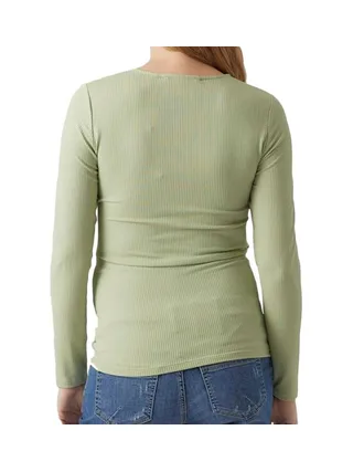T-Shirt de Grossesse Vert Femme Vero Moda Marternity Fake 2