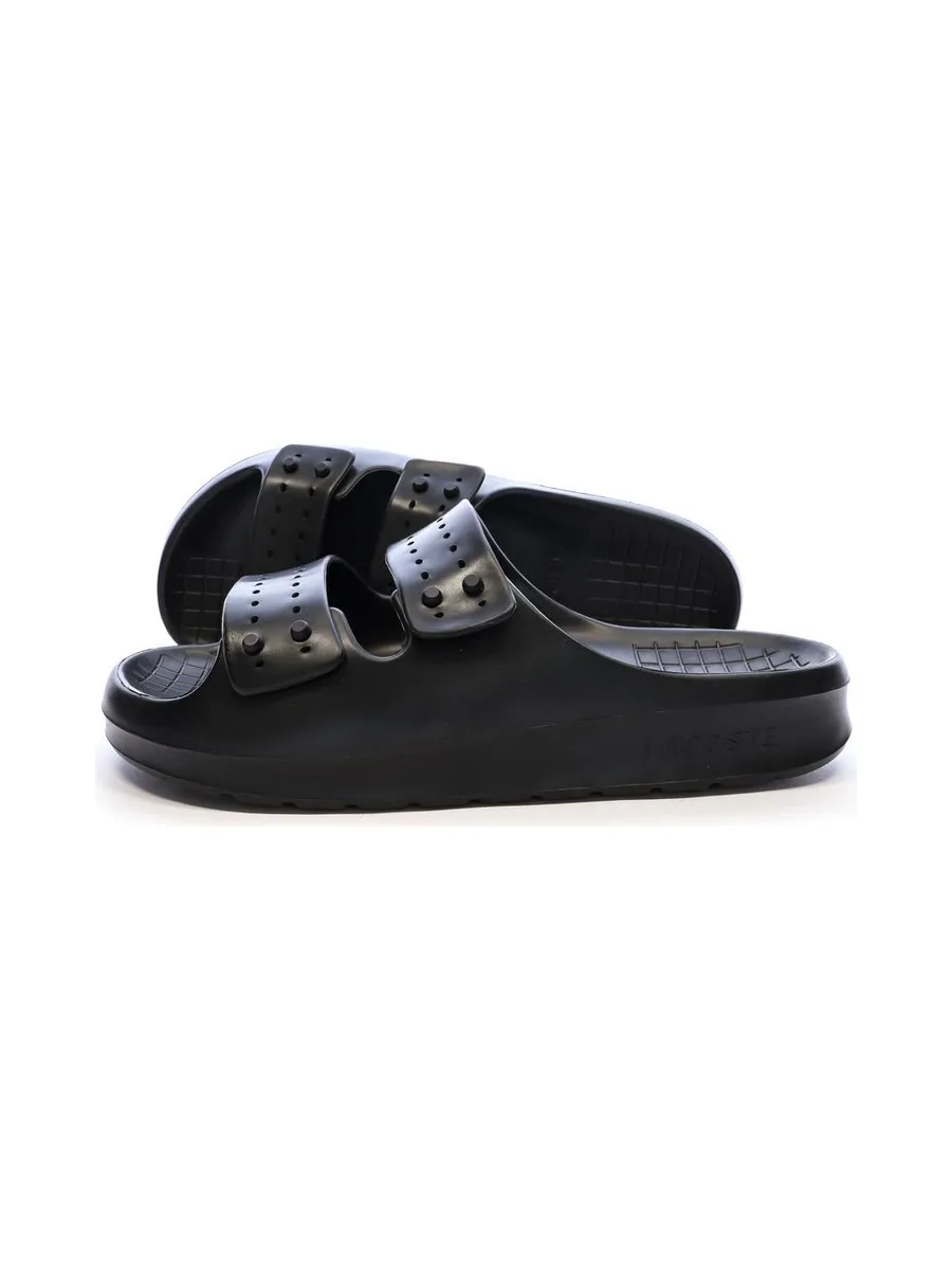 Claquettes Noir Homme Lacoste Strap CMA 1