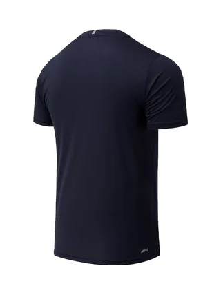 T-shirt Marine Homme New Balance Core Run 2