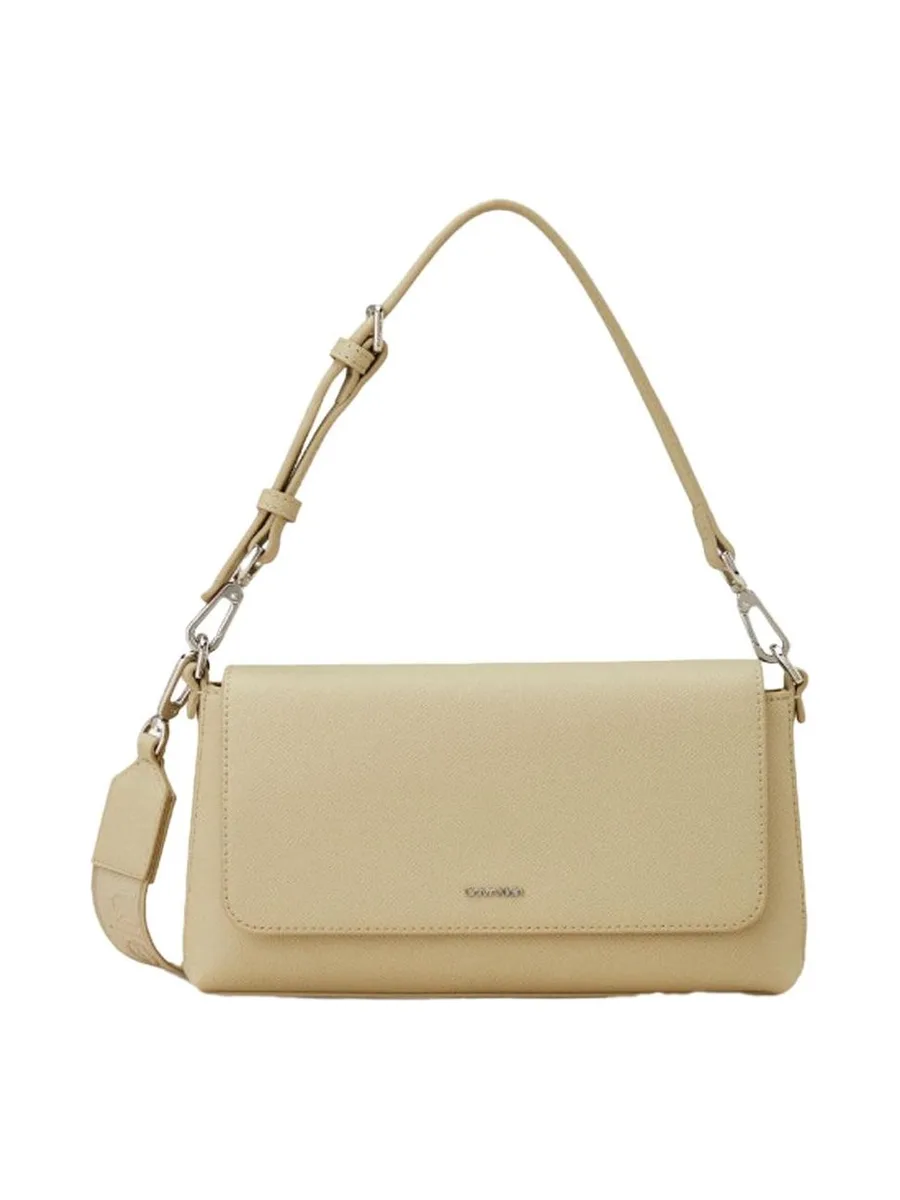 Sac à Bandoulière Beige Femme Calvin Klein Jeans Ck Must Conv 2