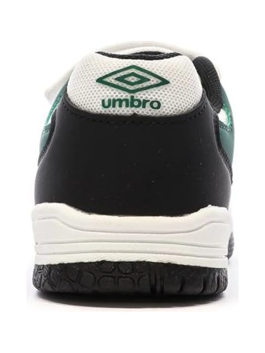 Baskets Blanches/Noires/Vert Garçon Umbro Travys 4