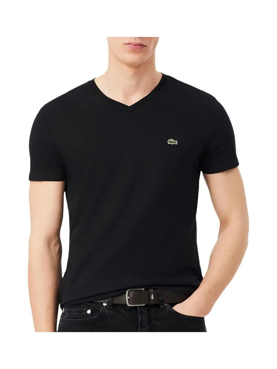 T-Shirt Noir Homme Lacoste TH5077 2